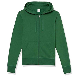 Sweat-shirts pour femmes de style sportif, unis et basiques, très demandés, avec fermeture éclair sur le devant, en molleton 100% coton, faible MOQ - Product Image 4