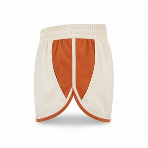 Shorts taille haute vintage pour femme, 100% coton, respirants, anti-plis, séchage rapide, avec logo brodé personnalisé, haute qualité, OEM - Product Image 4