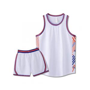 Conjunto de Uniforme de Baloncesto Sublimado Personalizado, Camiseta sin Mangas con Estampado Geométrico Azul Marino y Pantalones Cortos, Unisex para Adultos, para Todas las Temporadas - Product Image 5