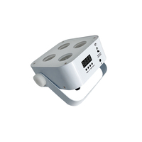 Micro Table 4x18W RGBWA UV 6in1 LED Alimenté par Batterie Sans Fil DMX IR Télécommande uplight pour mariage DJ