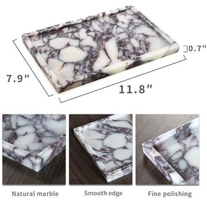 Affordable Marble Perfume Organizer Tray for Luxury Fragrance Bottles, <b>Makeup</b> and <b>Dressing</b> <b>Table</b> Decoration - Product Image 5