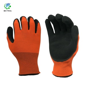Guante de poliéster con textura de espuma recubierto de nitrilo para un uso seguro de las manos - Product Image 4