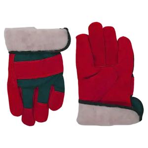 Guantes DE SEGURIDAD Premium Heavy Duty Rigger Cómodos guantes de cuero resistentes al frío Palma dividida de vaca con forro de piel gruesa - Product Image 1