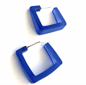 Pendientes Colgantes Retro de Resina Artificial de Alta Calidad, Hechos a Mano, con Forma de Flor, Venta al por Mayor, el Mejor Modelo - Product Image 2