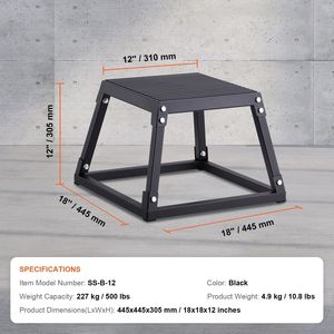 Piattaforma Pliometrica in EVA da 12 Pollici, Antiscivolo, per Fitness e Agilità, Step Board per Esercizi - Product Image 4