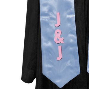Estola de Graduación de Satén para Mujer Jack & Jill con Letras de Organización, Azul Claro, Suministro al por Mayor de Artículos Premium para Ceremonias y Eventos - Product Image 4