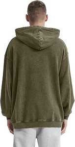 High Quality Men's Cotton Heavyweight Hoodie Unisex Oversized Pullover Custom Logo Blank Sweatshirt - Product Image 3