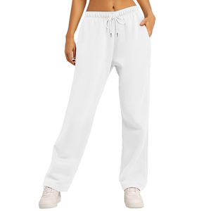 Pantalones Deportivos Extra Grandes para Niñas, de Poliéster Suave, Estilo Hip Hop, Otoño Invierno, Logotipo Personalizado, Secado Rápido, Cierre con Cordón, Casuales - Product Image 3