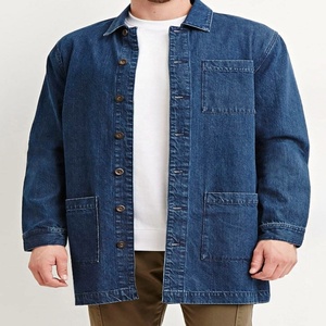 Eco-Friendly Sustainable Denim <b>Jacket</b> for Men | Party Style Quick Dry Washable Polyester/Nylon Streetwear Outerwear - Product Image 4