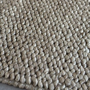 Alfombra de Lana Abstracta Hecha a Mano, Color Taupe Natural, de Pelo Corto, para Sala de Estar, Tamaño Personalizado, Estilo Moderno, Tejida a Mano, Antideslizante y Ecológica - Product Image 5