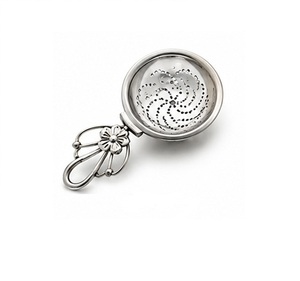 Classic Stainless Steel <b>Tea</b> Strainer Polished Mesh Filter Reusable Loose Leaf <b>Tea</b> <b>Infuser</b> Elegant Design - Product Image 1