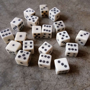 Customizable Polished Bone <b>Dice</b> <b>Set</b> Hand-Carved Engraved Eco-Friendly Custom Size Viking Design - Product Image 3