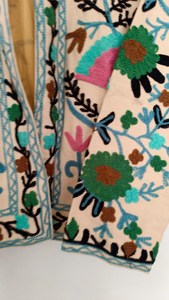 Chaqueta Suzani de Lana Tejida a Mano, Transpirable, Estilo Bohemio, Cuello Redondo, Manga Larga, Estampado Floral para Mujer, Venta Caliente 2026 - Product Image 2