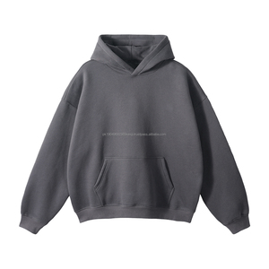 Sweat à capuche imprimé en relief de haute qualité 420 g/m², pour homme, 100 % coton, survêtement décontracté, streetwear, lettre personnalisée, sweat à capuche d'hiver - Product Image 1