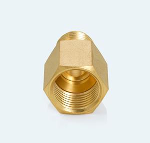 Adaptador Recto de Latón de Calidad de Exportación, Macho SAE de 1/2 Pulgada a Hembra SAE de 5/8 Pulgadas, para HVAC y Líneas de Combustible Industriales - Product Image 3