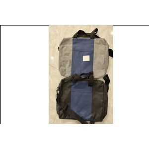Bolsa para documentos y portátil con logotipo personalizado, bandolera bicolor para regalo corporativo, MOQ bajo - Product Image 2