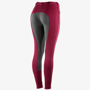 Leggings d'équitation taille haute pour femme avec patchs en silicone aux genoux, respirants et extensibles, pantalons de sport équestre en promotion - Product Image 3