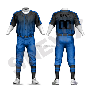 Wholesale Deal Pack Custom Sublimation Printed Winter <b>Baseball</b> Jersey High Neck Breathable 100% Polyester Short Double Plus Size - Product Image 2