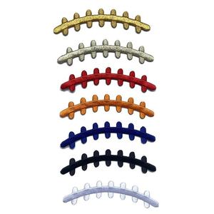 Parche Bordado con Diseño de Fútbol Americano, Color Dorado, Aplique de Tela para Prendas, Insignia Personalizada, Estilo Simple - Product Image 2