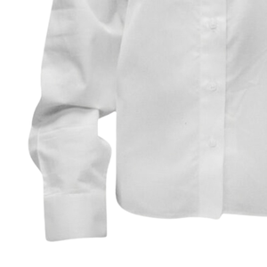 Camisa de Vestir Blanca con Botones The Links, con Logotipo Bordado en Verde Kelly, Ropa Formal y Casual para Hombre, Suministro al por Mayor - Product Image 3