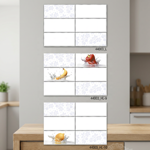 Modern 3D Bathroom Tiles 300x450mm 12x18 Inches 30x45cm White Brick Concrete Printed Fruits Decor for Indoor Outdoor <b>Walls</b> - Product Image 1