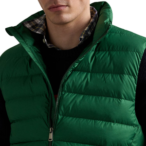 Men Custom Logo Puffer Vest Winter Sleeveless Jacket Quilted Warm Body Warmer Lightweight Outdoor OEM Supplier - Product Image 4