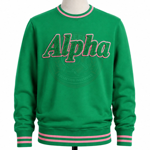 Sudadera con capucha de invierno para mujer Sorority Alpha AKA, de algodón y forro polar, con bordado personalizado y chenilla griega - Product Image 1