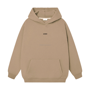 Otoño Invierno mujer Terry Hoodie Oversized Fit Streetwear diseño personalizado logotipo frontal bordado o estampado 100% poliéster - Product Image 2