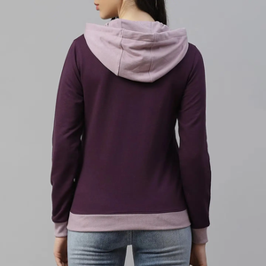 Sweat à capuche pour femme 100% coton molletonné, streetwear, 300 GSM, logo personnalisé, taille, couleur, étiquette privée, sweat à capuche imprimé - Product Image 2