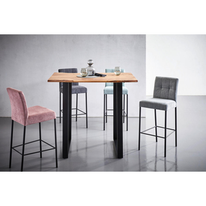 Table de bar en bois de style industriel haut de gamme avec base en métal robuste pour restaurant, pub, bistrot, hôtel, cuisine, bar à domicile, usage commercial - Product Image 3