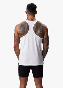 Débardeurs de sport pour hommes en coton avec logo personnalisé, respirants, imprimés, pour l'été, débardeurs de fitness pour hommes - Product Image 2