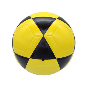 Ballons de football personnalisés en gros, taille sur mesure, écologiques, marque OEM, logo personnalisé, entraînement, cuir PU, légers, durables - Product Image 4