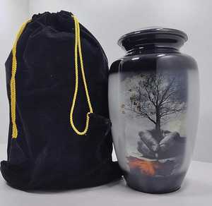 Blue Butterfly Night Metal Urns for Ashes Artistic <b>Memorial</b> Keepsake Metal Urns for Home Interior Decor - Product Image 6