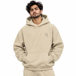 . Sudadera con capucha rosa extragrande de mezcla de algodón para hombre, bordado personalizado en el pecho, forro polar suave, manga larga, jersey OEM al por mayor - Product Image 6