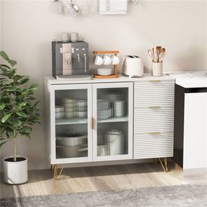 33.5 Inch Versatile Multi-Functional <b>Storage</b> Cabinet for Kitchen/Dining Room/Living Room Buffet <b>Sideboards</b> Product - Product Image 2