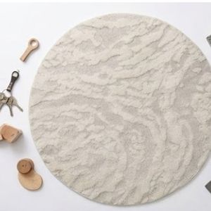 Hot Sale Round Abstract Pattern Area <b>Rug</b> Wool Acrylic Tufted Low Pile Non Slip Rubber Backing Scandinavian Style Living Room <b>Rug</b> - Product Image 3
