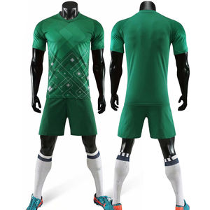 Conjunto de Uniforme de Fútbol Corto Estampado, Cómodo y Transpirable, de Excelente Calidad, 100% Poliéster, Colores y Logotipo Personalizables, Hecho en Pakistán - Product Image 1