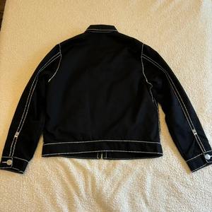 Chaqueta Vaquera Negra Vintage Y2K Estilo Buda, Streetwear Casual de Invierno, con Cierre, Oversize para Hombre, Ecológica y de Secado Rápido - Product Image 3