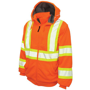 เสื้อฮู้ดดี้ผ้าฟลีซคอตตอนปักลายสะท้อนแสงกันไฟแบบซิป ปี 2026 รุ่นใหม่มาแรง คุณภาพสูง สวมใส่สบาย ปลอดภัย สำหรับฤดูใบไม้ผลิ - Product Image 1