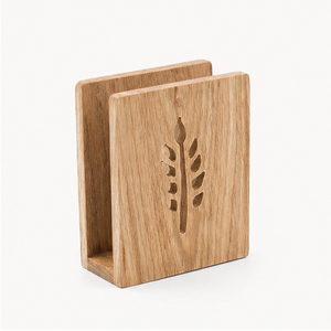 Support de serviettes en bois massif artisanal, décoration de table rustique, distributeur de papier absorbant pour restaurants et hôtels, en vente en gros - Product Image 1
