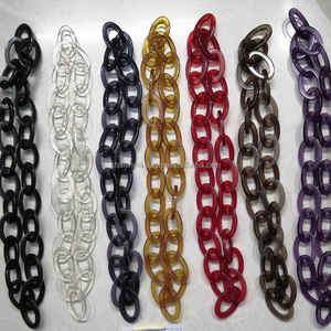 Large Size Colorful Transparent Resin Chain Links for Wall Hanging Decor DIY Projects Room Divider and Curtain Accessories - Product Image 5
