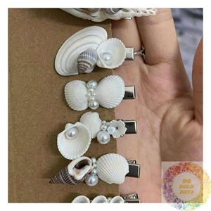 Pinza de Pelo Artesanal de Concha Marina, Regalo Natural Costero para Mujeres, Niñas, Amantes de la Playa, Viajeras, Amigas, Accesorio para el Cabello al por Mayor - Product Image 5