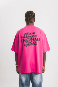 T-shirts pour hommes en coton vintage streetwear avec impression DTG en relief, t-shirt oversize délavé à l'acide, service OEM, conception ODM - Product Image 4