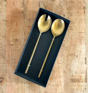 Brass Salad Server Set Custom Excellent Quality <b>Kitchen</b> <b>Tools</b> <b>Gadgets</b> Salad <b>Tools</b> Brass Salad Server Sets Hot Sale - Product Image 1