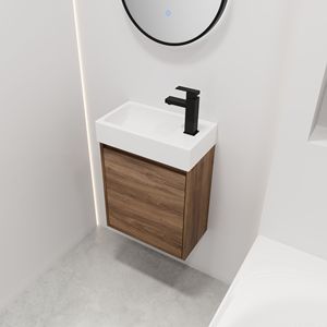 Piccolo bagno da 18 pollici con Design galleggiante a lavandino singolo per Bathrooms-BVB03018BRE con limiti di spazio - Product Image 4
