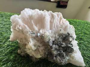 Large Scolecite Green Heulandite <b>Crystal</b> <b>Cluster</b> for Interior Decoration and Collection - Product Image 4