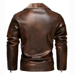 Chaqueta de Cuero para Hombre de Primera Calidad, Estilo Casual, Color Sólido, Ropa Urbana, Nueva Moda, Cómoda, Cuero Genuino - Product Image 3