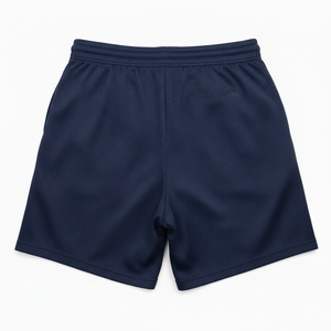 Pantalones Cortos Deportivos para Hombre, Diseño Personalizado, Color Azul Marino, Secado Rápido, Cintura con Cordón Ajustable, Impresión de Logotipo Lateral, Tela Premium, ODM - Product Image 2