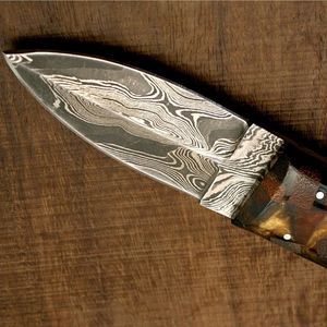 Couteau de cuisine professionnel en acier Damas à haute teneur en carbone, lame robuste de 30 cm, excellente précision de coupe, fabrication DIY OEM - Product Image 4