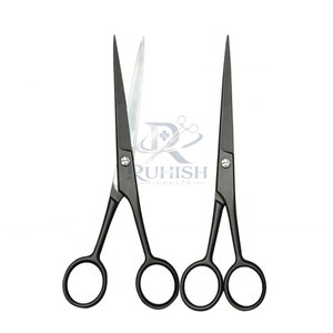 Tijeras de Peluquería Profesionales de Acero Inoxidable, Estilo Moderno, Plegables, Mango Largo, para Diestros, para Salón de Belleza, Estilismo y Recorte Personal - Product Image 3